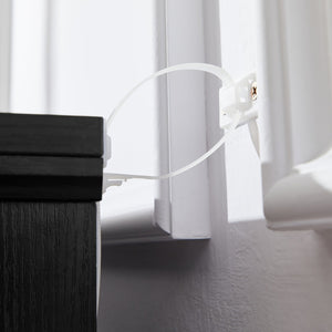 English Elm Modern Antique-Style 3-Drawer Chest with Gold Frame Knobs, Waterproof MDF, Anti-Tip Safety Design Black W1668P162670