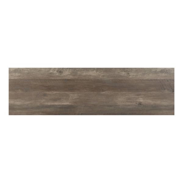 English Elm Nantan Rustic Oak TV Stand with Black Metal Frame, 1 Drawer & 4 Compartments for Up to 50" B2726P278164