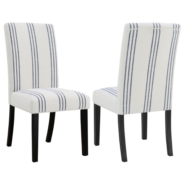 English Elm Evanston Farmhouse X-back Dining Chairs White Hardwood Set with Gray Upholstered Seats B062P441429