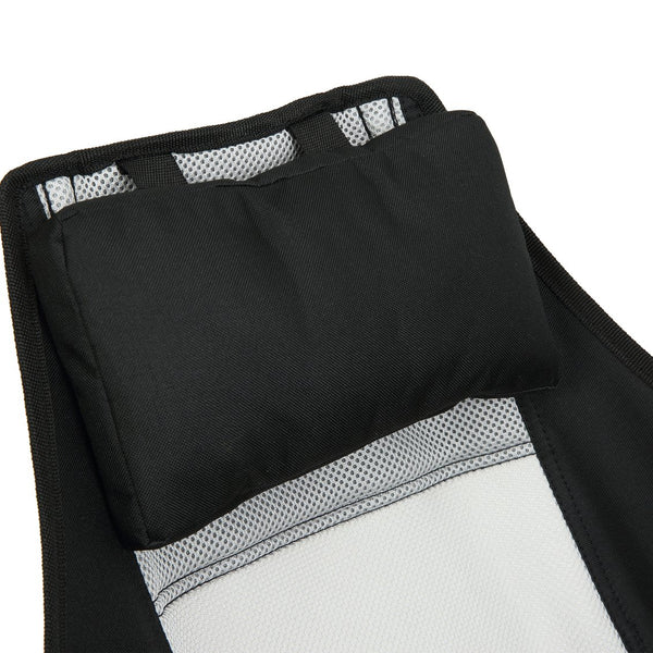 English Elm Hammock Camping Chair - Portable Rocking Recliner With Adjustable Back, Pillow & Cup Holder, Black W640P147218