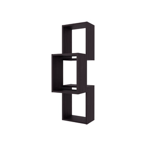English Elm Seyner 6-Cube Wall Shelf in Walnut Finish – Durable Engineered Wood, Minimalist Storage Display for Home or Office B200P368110