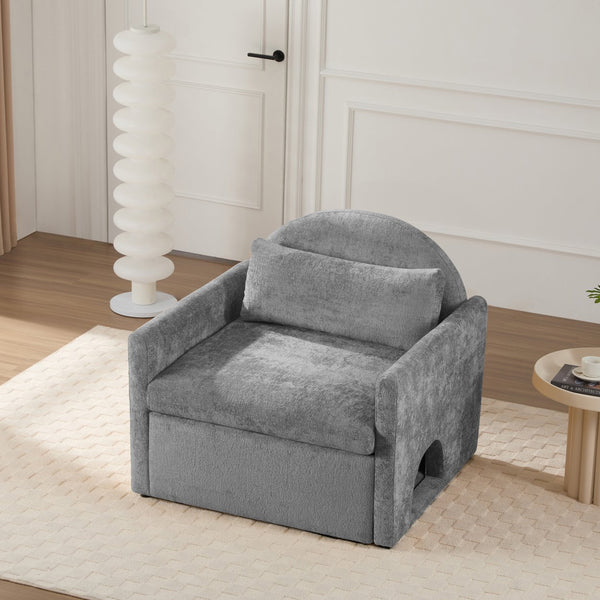 English Elm Modern Chenille Oversized Armchair With Pet-Friendly Nook | Perfect For Cozy Living Rooms & Bedrooms W2997P294104