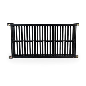 English Elm TOPMAX Acacia Wood Twin Porch Swing Bed Frame with High Back, 350lb Capacity & 118" Hemp Ropes Black N717P265795B