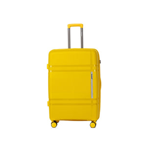 English Elm 6-piece Hard Shell Spinner Luggage Set Expandable Polypropylene with Combo Lock Yellow T3292P327098