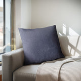 Chapel Hill Harper  Solid Square Pillow CH30-0035 Navy Blue