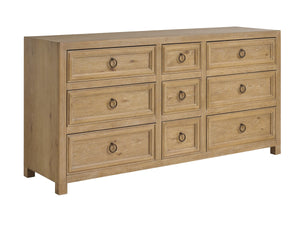 Lexington Hillcrest Nine Drawer Triple Dresser Soft Close Antique Bronze Pulls Bedroom 940-233