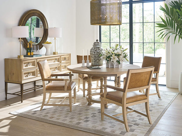 Lexington Colburn Aniline Leather Accent Chair with Nailhead Trim for Traditional Living Rooms 940-881-02