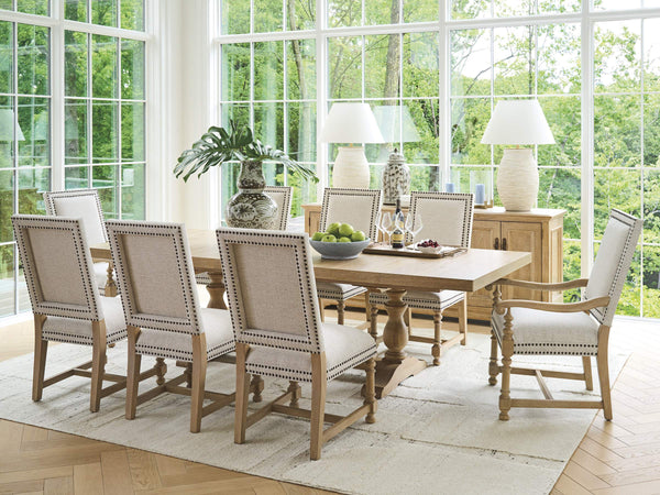 Lexington Anderson Nailhead Trim Accent Chair with Cerused Wood Legs for Living Room 940-883-01