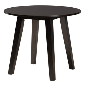 Baxton Studio Baxton Studio Modern 5-Piece Dining Set – Grey Fabric & Dark Brown Wood Table & Chairs for Elegance Louisa-Grey/Dark Brown-5PC Dining Set