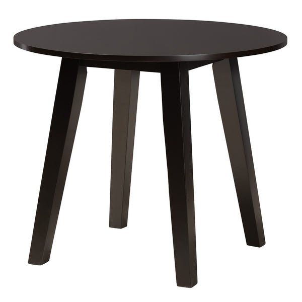 Baxton Studio Baxton Studio Modern 5-Piece Dining Set – Grey Fabric & Dark Brown Wood Table & Chairs for Elegance Louisa-Grey/Dark Brown-5PC Dining Set
