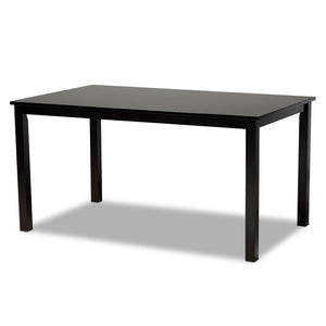 Baxton Studio Baxton Studio Bennett 6-Piece Modern Grey Fabric Dining Set with Stylish Wood Table and Bench RH315C-Grey/Dark Brown-6PC Dining Set