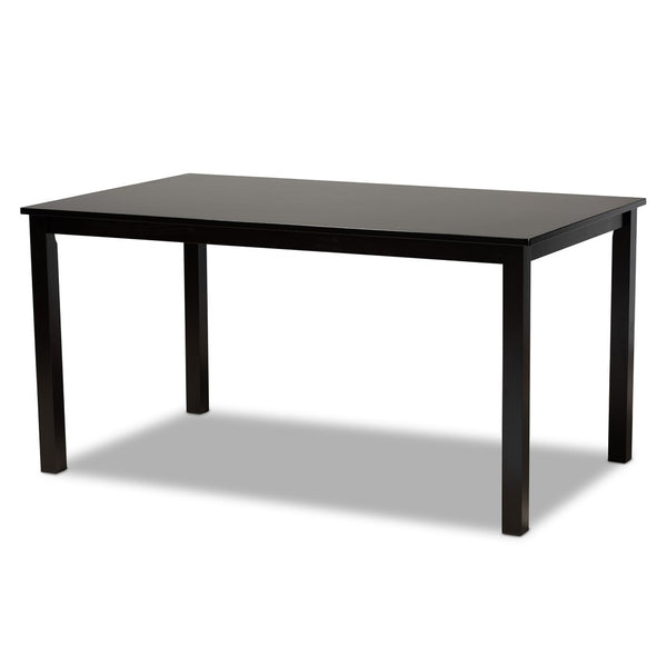 Baxton Studio Baxton Studio Bennett 6-Piece Modern Grey Fabric Dining Set with Stylish Wood Table and Bench RH315C-Grey/Dark Brown-6PC Dining Set