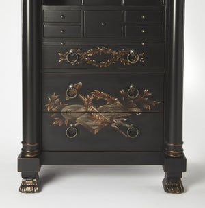 Butler Specialty Castle Contessa Secretary Desk - Elegant Handcrafted Design With Early 1800s Inspired Charm Black Poplar Solids,Mdf 9400346-butler