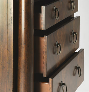 Butler Specialty Castle Contessa Secretary Desk - Elegant Handcrafted Design With Early 1800s Inspired Charm Dark Brown Poplar Solids,Mdf,Cherry Veneer 9400347-butler