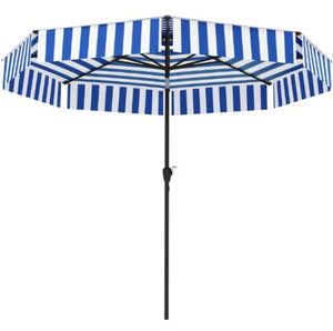 English Elm 2-tier Vented Market Umbrella with Crank Upf 30 Plus Polyester Canopy for Patio Dining T3971P427536