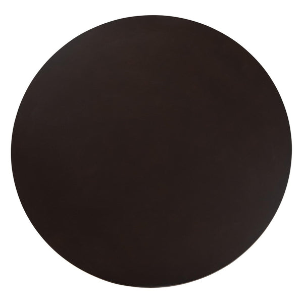 Baxton Studio Baxton Alena Modern 5-Piece Dining Set with Round Table & Plush Upholstered Chairs for Style Jodie-Sand/Dark Brown-5PC Dining Set