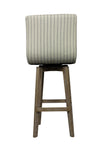 Moti Vance Natural Stripe Swivel Bar Stool  94011053