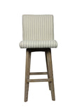 Moti Vance Natural Stripe Swivel Bar Stool  94011053