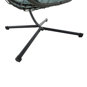 English Elm Egg Chair With Stand – Cozy Indoor Outdoor Hanging Basket Chair For Relaxation & Stylish Decor W1703P163949