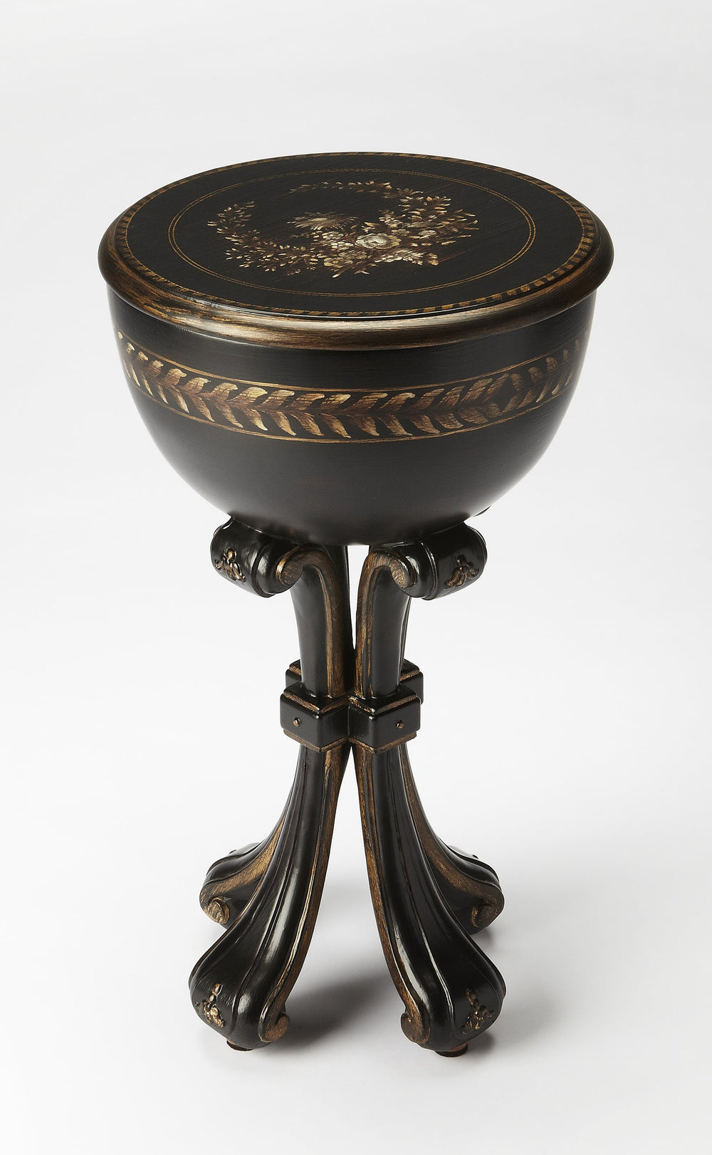 Butler Specialty Castle Contessa Jewelry Case – Elegant Wooden Stand Inspired By Eighteenth Century Design Secret Compartment Black Poplar Solids,Mdf,Resin 9403346-butler