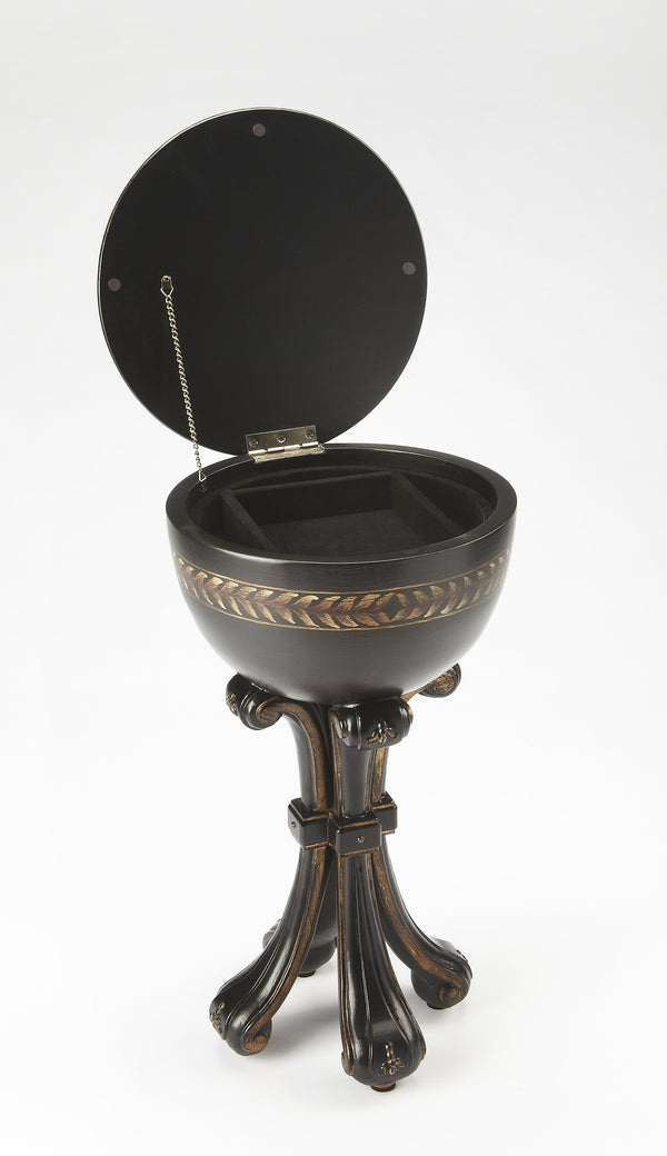 Butler Specialty Castle Contessa Jewelry Case – Elegant Wooden Stand Inspired By Eighteenth Century Design Secret Compartment Black Poplar Solids,Mdf,Resin 9403346-butler