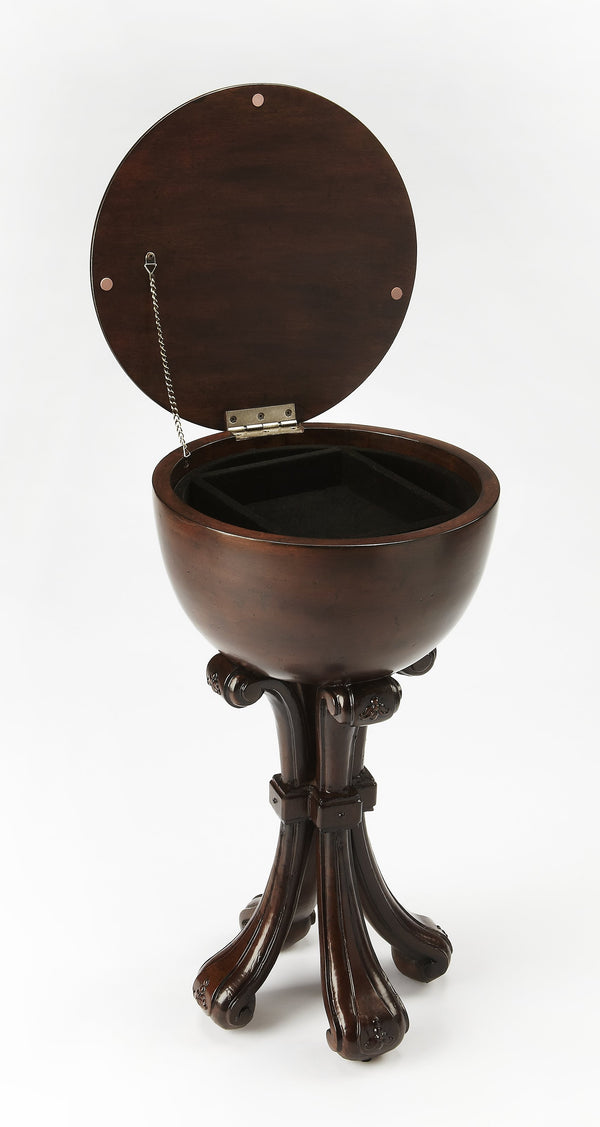 Butler Specialty Castle Contessa Jewelry Case – Elegant Wooden Stand Inspired By Eighteenth Century Design Secret Compartment Dark Brown Poplar Solids,Mdf,Cherry Veneer,Resin 9403347-butler
