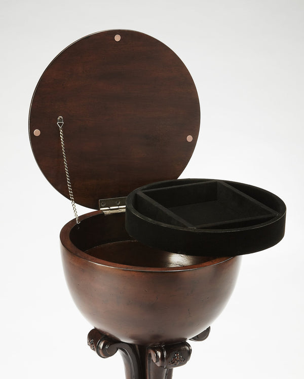 Butler Specialty Castle Contessa Jewelry Case – Elegant Wooden Stand Inspired By Eighteenth Century Design Secret Compartment Dark Brown Poplar Solids,Mdf,Cherry Veneer,Resin 9403347-butler