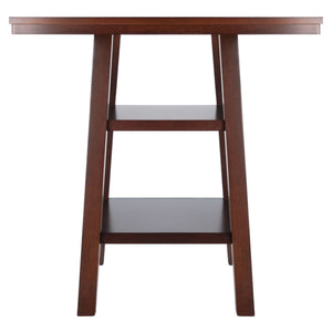 Winsome Wood Orlando High Table With Versatile Shelving - Stylish Walnut Design For Dining, Work, And Storage Walnut Solid ,Composite Wood 94034-winsome-wood