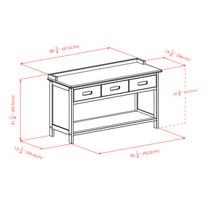 Winsome Wood Adriana Storage Bench With 3 Drawers, Stylish Walnut Finish For Entryway, Mudroom & Playroom Walnut Solid ,Composite Wood 94038-winsome-wood