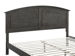 English Elm Hammond King Storage Bed with Panel Headboard Farmhouse Platform Frame Two Drawers Gray B078S00677