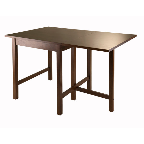 Winsome Wood Lynden Drop Leaf Dining Table – Versatile Walnut Design For Small Spaces, Accommodates Up To 6 People Walnut Solid Wood 94048-winsome-wood