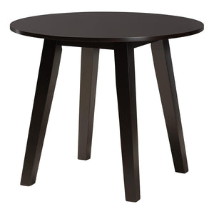 Baxton Studio Baxton Studio Darina 5-Piece Dining Set - Modern Grey Fabric & Dark Brown Wood for Stylish Dining Esme-Grey/Dark Brown-5PC Dining Set
