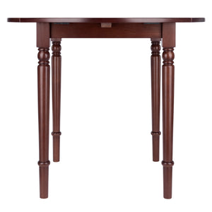 Winsome Wood Sorella Round Drop Leaf Dining Table In Walnut - Versatile, Space-saving Design For Any Home Walnut Solid Wood 94066-winsome-wood