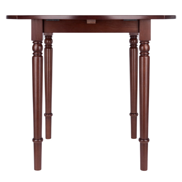 Winsome Wood Sorella Round Drop Leaf Dining Table In Walnut - Versatile, Space-saving Design For Any Home Walnut Solid Wood 94066-winsome-wood