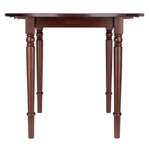 Winsome Wood Sorella Round Drop Leaf Dining Table In Walnut - Versatile, Space-saving Design For Any Home Walnut Solid Wood 94066-winsome-wood