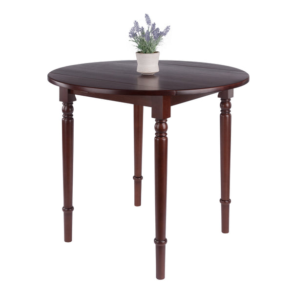 Winsome Wood Sorella Round Drop Leaf Dining Table In Walnut - Versatile, Space-saving Design For Any Home Walnut Solid Wood 94066-winsome-wood