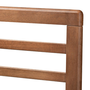 Baxton Studio Baxton Studio Mid-Century Modern Walnut Brown Platform Bed with Adjustable Headboard for Style Calisto Full Calisto-Ash Walnut-Full