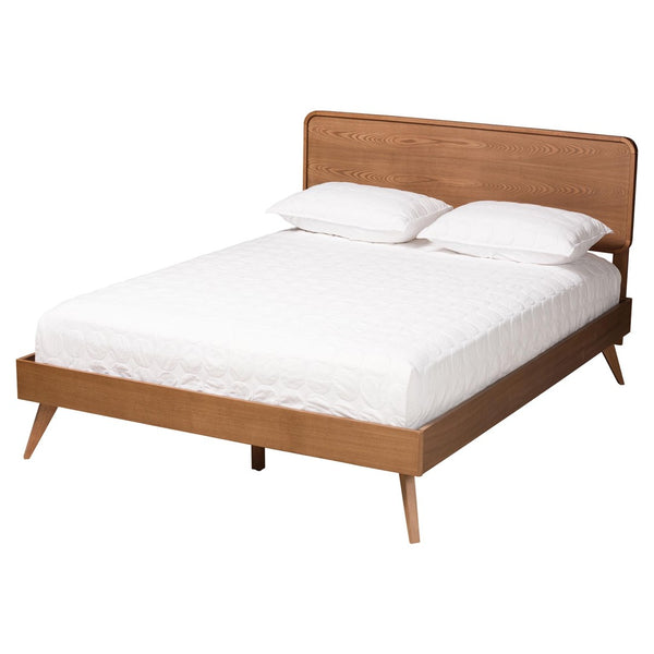 Baxton Studio Baxton Studio Demeter Mid-Century Modern Walnut Bedroom Set with Rattan Accents and Storage Solutions King 3-Piece Demeter-Ash Walnut-King 3PC Bedroom Set