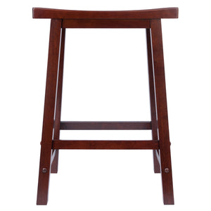 Winsome Wood Satori Saddle Seat Counter Stool - Elegant Walnut Design, Comfortable 24" Height For Modern Spaces Walnut Solid Wood 94084-winsome-wood