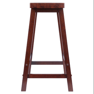 Winsome Wood Satori Saddle Seat Counter Stool - Elegant Walnut Design, Comfortable 24" Height For Modern Spaces Walnut Solid Wood 94084-winsome-wood
