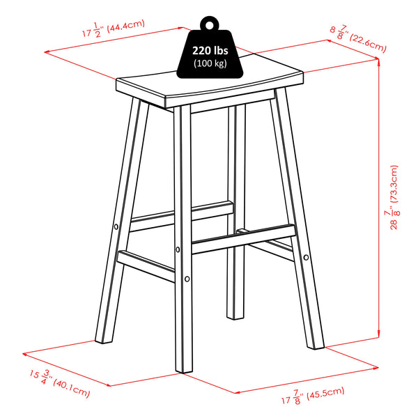 Winsome Wood Satori Saddle Seat Bar Stool – Elegant Walnut Finish, Sturdy Design, Comfort & Style For Home Bars Walnut Solid Wood 94089-winsome-wood