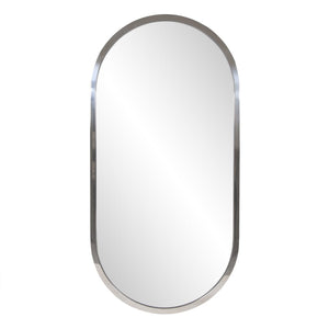 Howard Elliott Simone Mirror - Stunning Modern Design With Thin Polished Frame For Elegant Home Décor Style Silver Stainless Steel 94090-howard-elliott