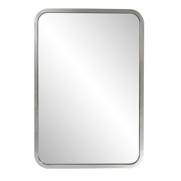 Howard Elliott Simone Mirror - Stunning Modern Design With Thin Polished Frame For Elegant Home Décor Style Silver Stainless Steel 94091-howard-elliott