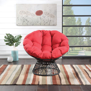 OSP Home Furnishings Papasan Chair Red