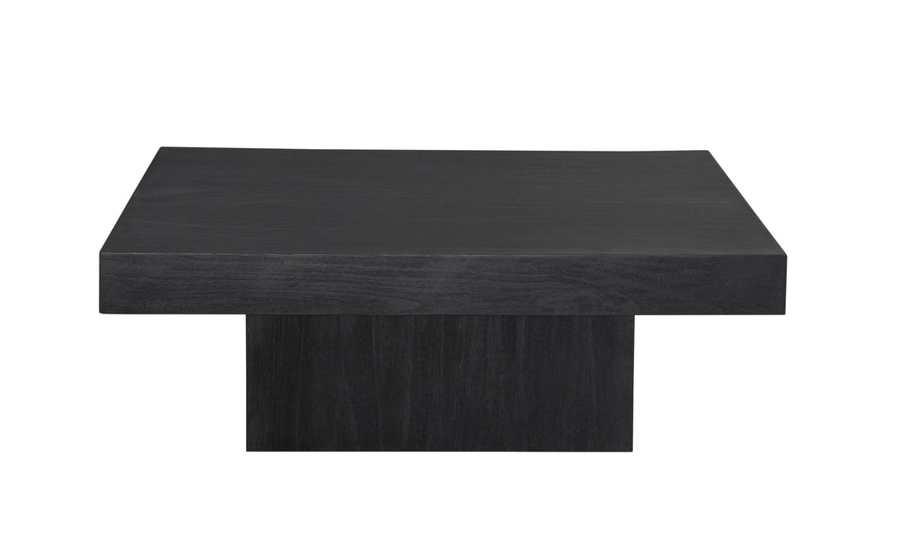 Basset Mirror Padula Cocktail Table - Modern Minimalist Design In Matte Black, Solid Wood & Mango Veneers Elegance Black Mango Veneers 9410-lr-130