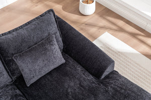 English Elm 103" Cloud Sectional Couch – L-Shape Chaise, Modern Boneless Modular Sofa For Cozy Living Spaces W1170S00041