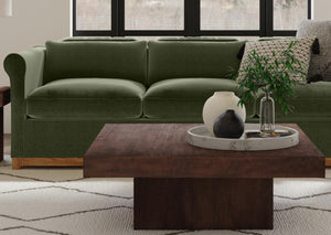 Basset Mirror Padula Brown Oak Cocktail Table – Modern Solid Wood Design With Rich Dark Finish For Timeless Elegance Brown Mango Veneers 9411-lr-130