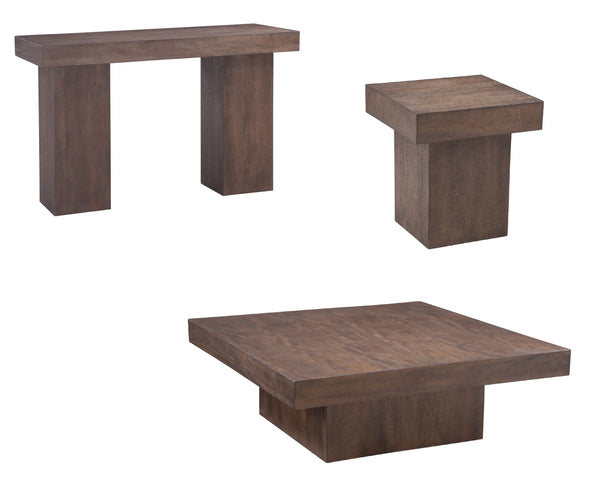 Basset Mirror Padula Brown End Table - Solid Wood & Mango Veneers In Rich Dark Finish For Modern Living Spaces Brown Mango Veneers 9411-lr-250