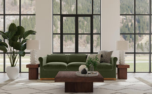 Basset Mirror Padula Brown End Table - Solid Wood & Mango Veneers In Rich Dark Finish For Modern Living Spaces Brown Mango Veneers 9411-lr-250