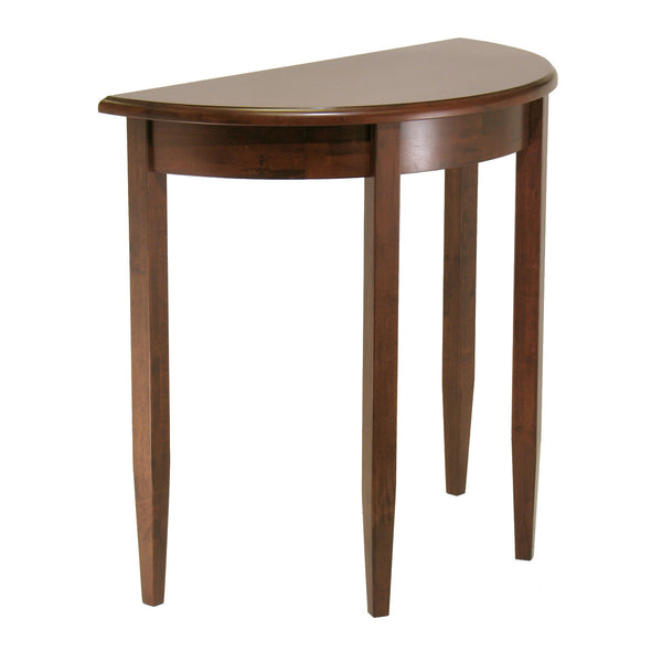 Winsome Wood Concord Half Moon Accent Table In Warm Walnut Finish - Timeless Entryway Furniture For Your Home Walnut Solid ,Composite Wood 94132-winsome-wood
